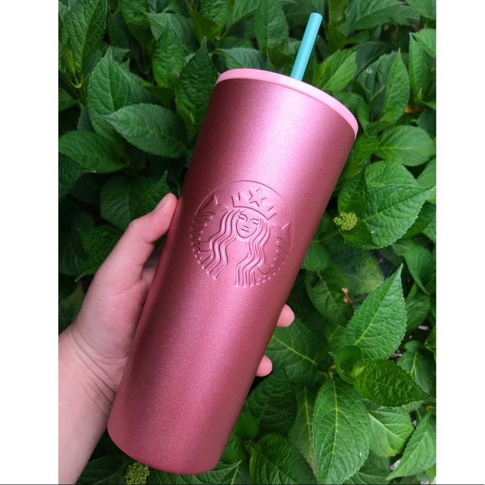 🚫SOLD🚫Starbucks Rose Gold Matte Tumbler